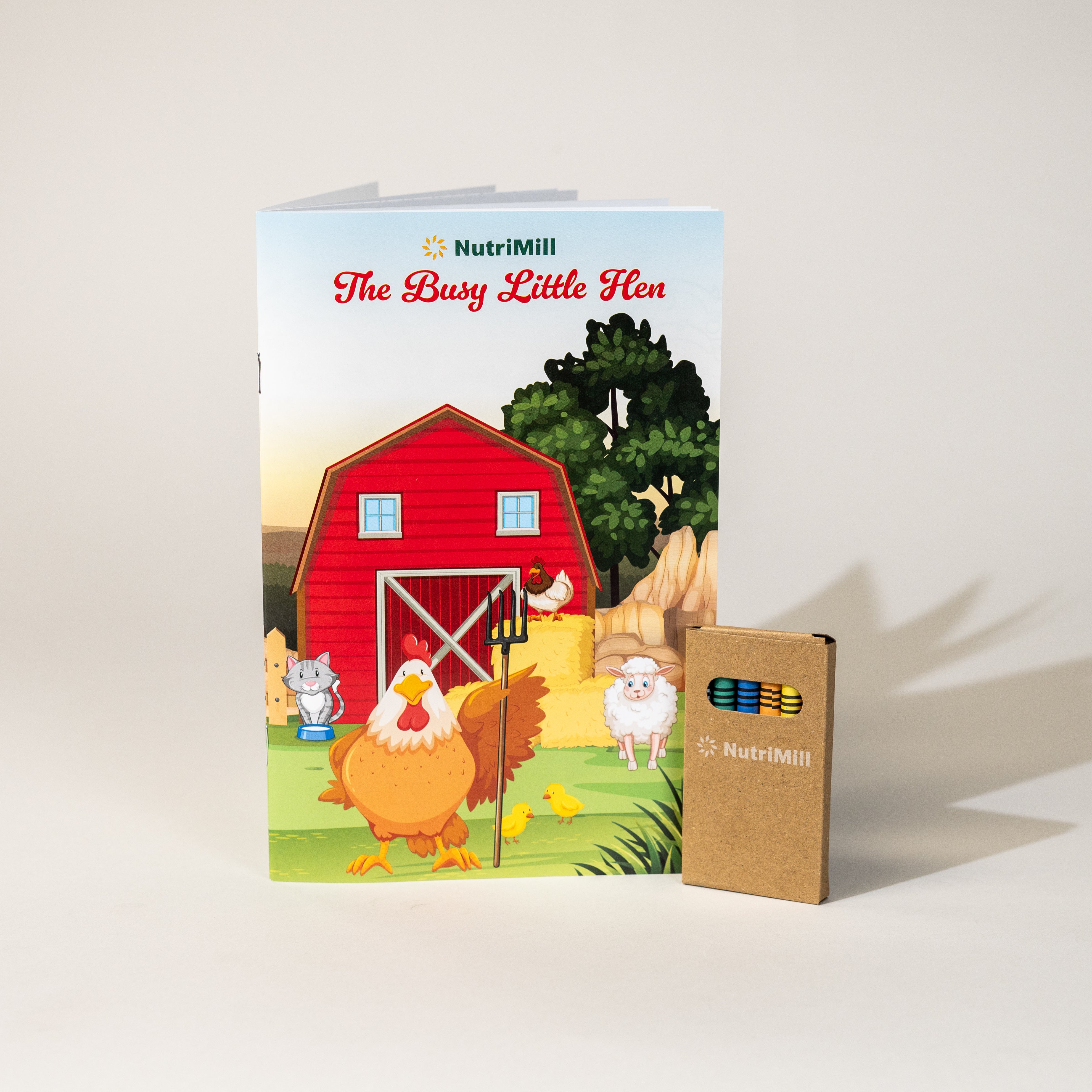 The Little Red Hen Activity Book + Crayons